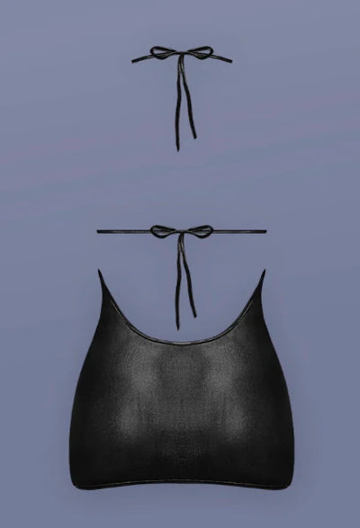 Lust Fetish Xena Cupless Mini Dress, Black, Queen O/S