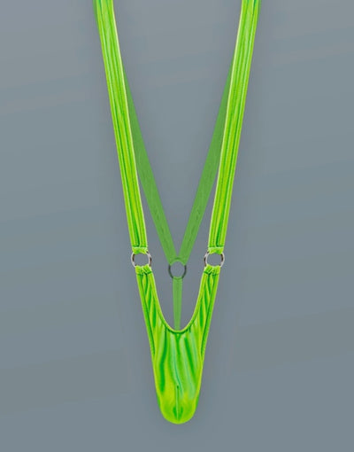 Euro-Male Spandex Ring Sling in Lime Green - L/XL