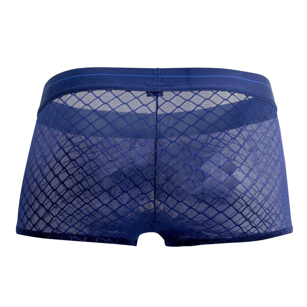 Diamond Mesh Mini Shorts Boxer Briefs, Navy