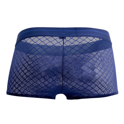 Diamond Mesh Mini Shorts Boxer Briefs, Navy