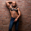 Criss-Cross Vegan Leather Zipper Chest Harness in Black
