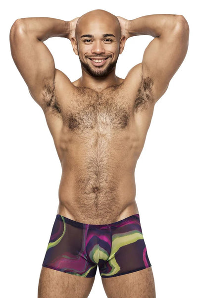 Galactic Sheer Mini Short Printed, Purple, XL