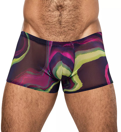 Galactic Sheer Mini Short Printed, Purple, XL