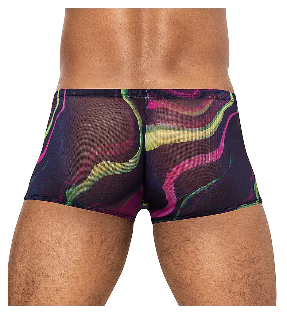 Galactic Sheer Mini Short Printed, Purple, XL