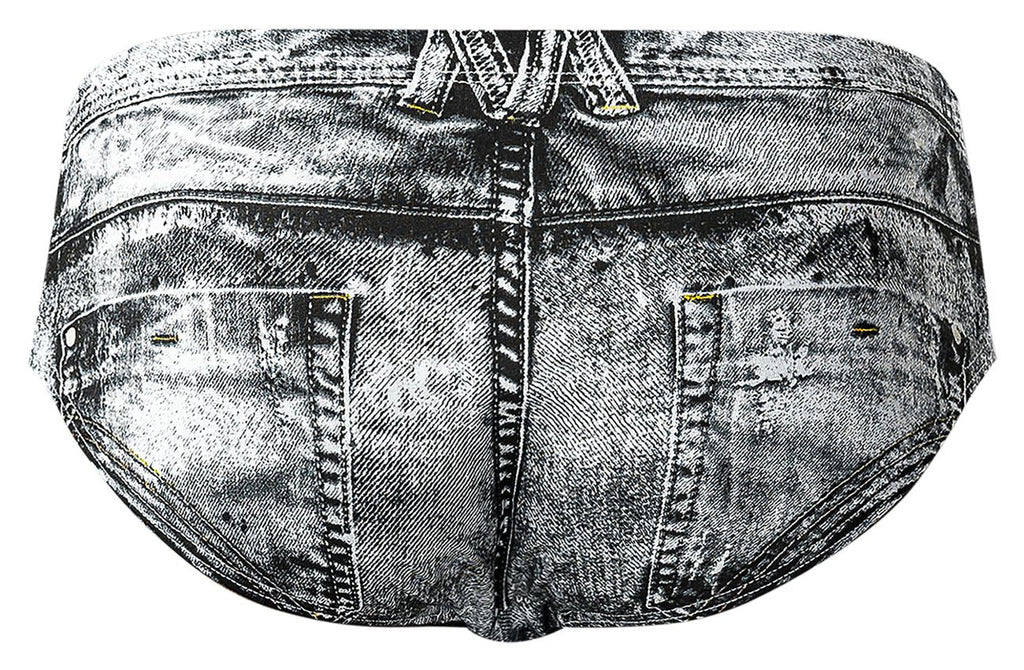Dirty Denim Bikini Color Denim Print