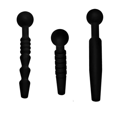 Dark Rods 3 Piece Silicone Penis Plug Set by Master Series