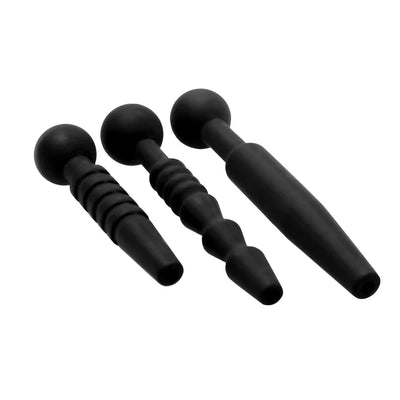 Dark Rods 3 Piece Silicone Penis Plug Set by Master Series