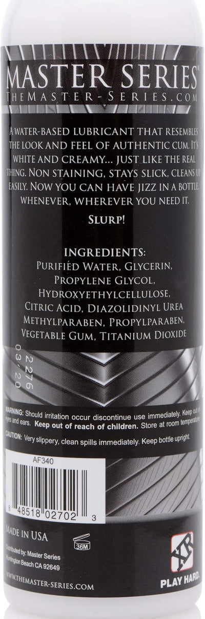 Jizz Unscented Water-Based Body Glide White Lube 8oz