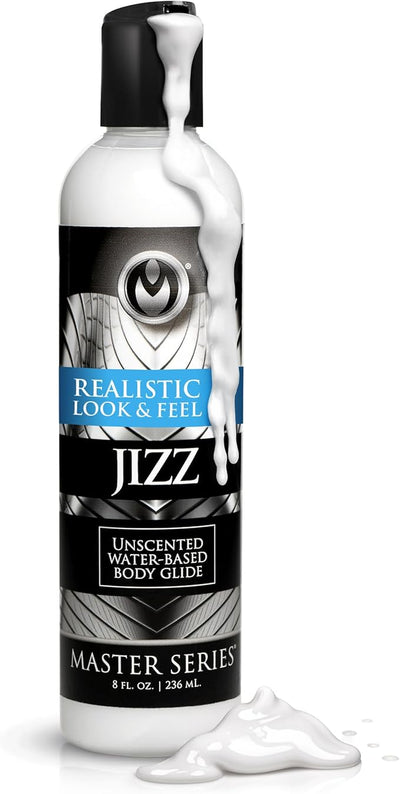 Jizz Unscented Water-Based Body Glide White Lube 8oz
