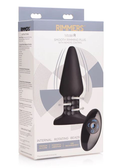 Model R Smooth Vibrating Rimming Butt Plug With Remote Control Model R Smooth Vibrating Rimming Butt Plug With Remote Control