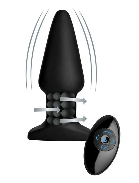 Model R Smooth Vibrating Rimming Butt Plug With Remote Control Model R Smooth Vibrating Rimming Butt Plug With Remote Control