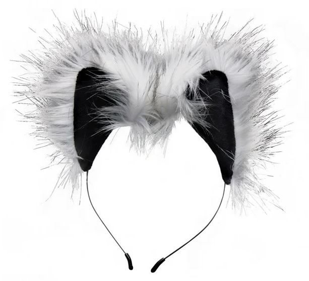 Tailz Grey Wolf Tail Anal Plug And Ears Set