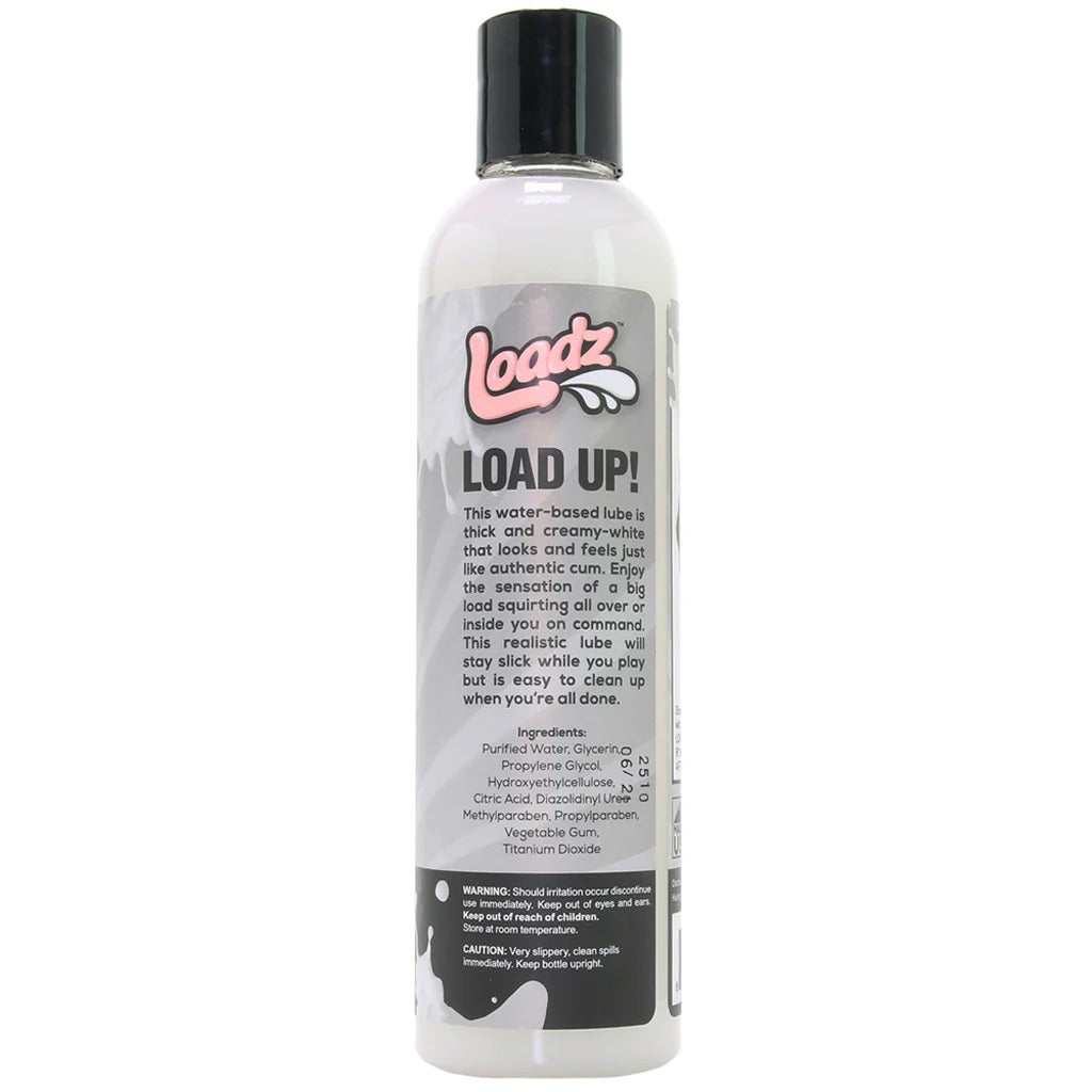 Loadz Cum Load Unscented Water-Based Semen Lube - 8 oz