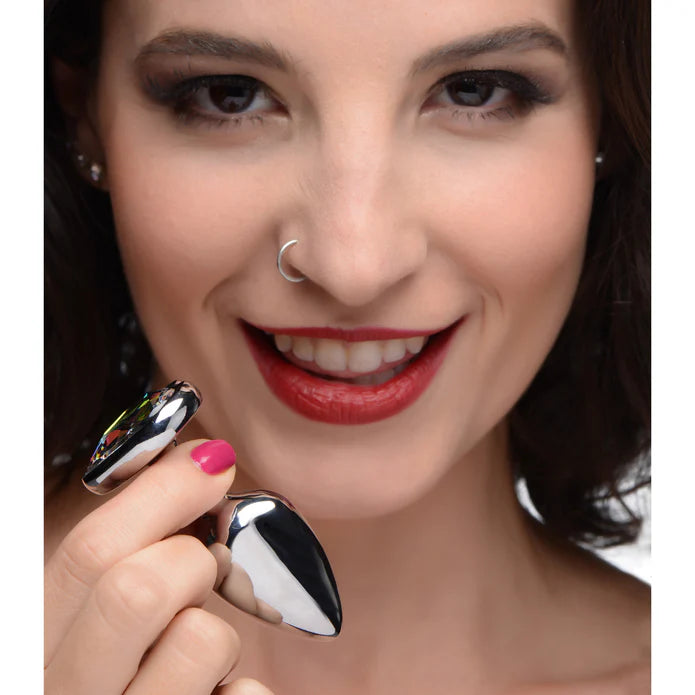 Rainbow Prism Heart Anal Princess Plug - Small