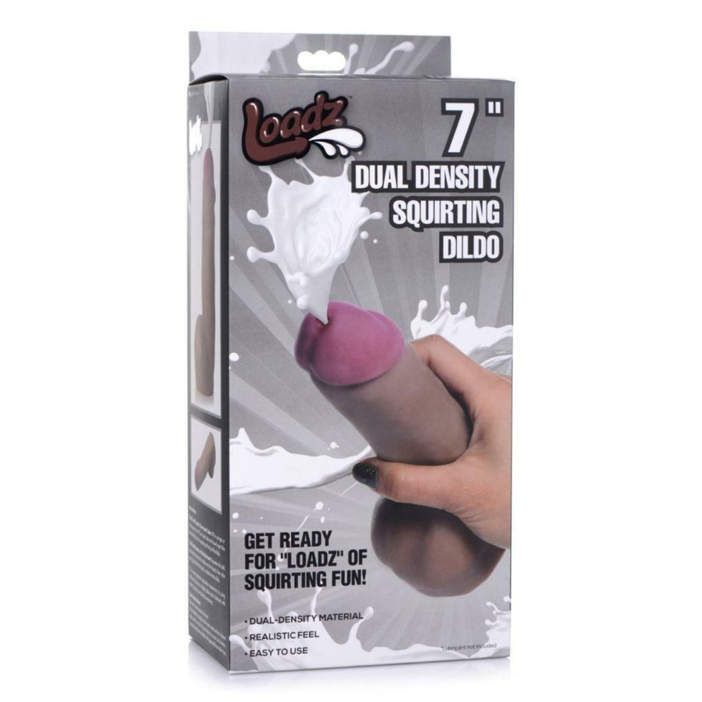 Loadz 7 Inch Squirting Brown Dildo