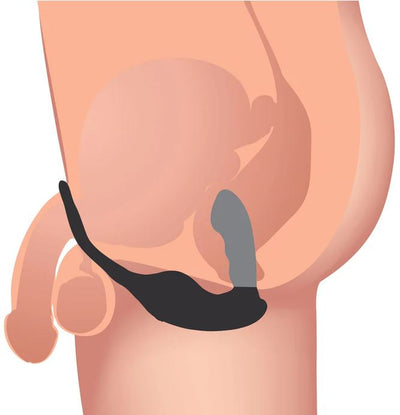Alpha-Pro 7X P-Strap Milker Vibrating Prostate Stimulator With Cock & Ball Harnesss