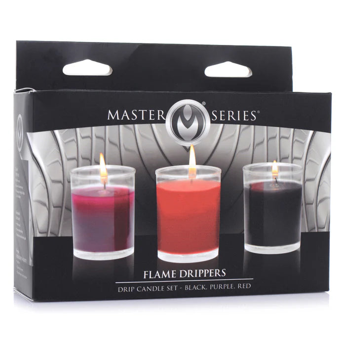 Master Series Flame Wax Play Drip Candles - Set of 3