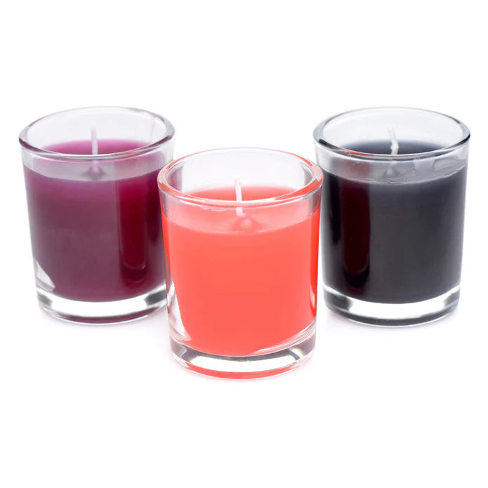 Master Series Flame Wax Play Drip Candles - Set of 3