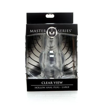 Clear View Hollow Anal Plug in Large