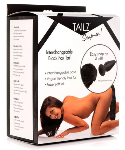 Tailz Snap-on Interchangeable Black Fox Tail