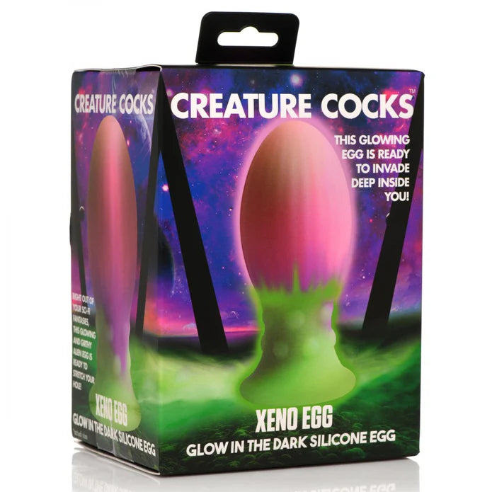 Xeno Egg Glow in the Dark Silicone Egg Butt Plug