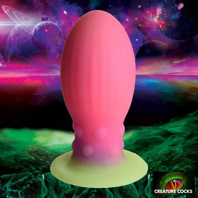 Xeno Egg Glow in the Dark Silicone Egg Butt Plug