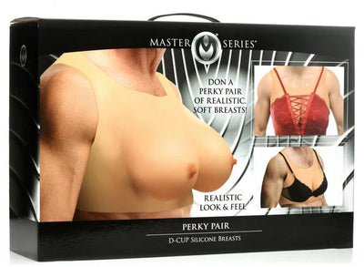 Master Series Perky Pair D-Cup Silicone Breasts