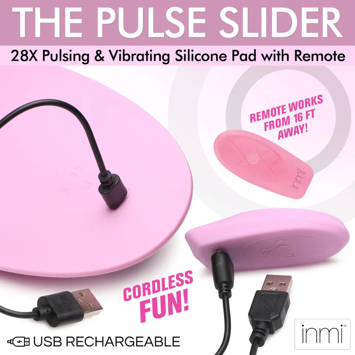 Pulse Slider Pulsing & Vibrating Silicone Grinder Pad w/ Remote