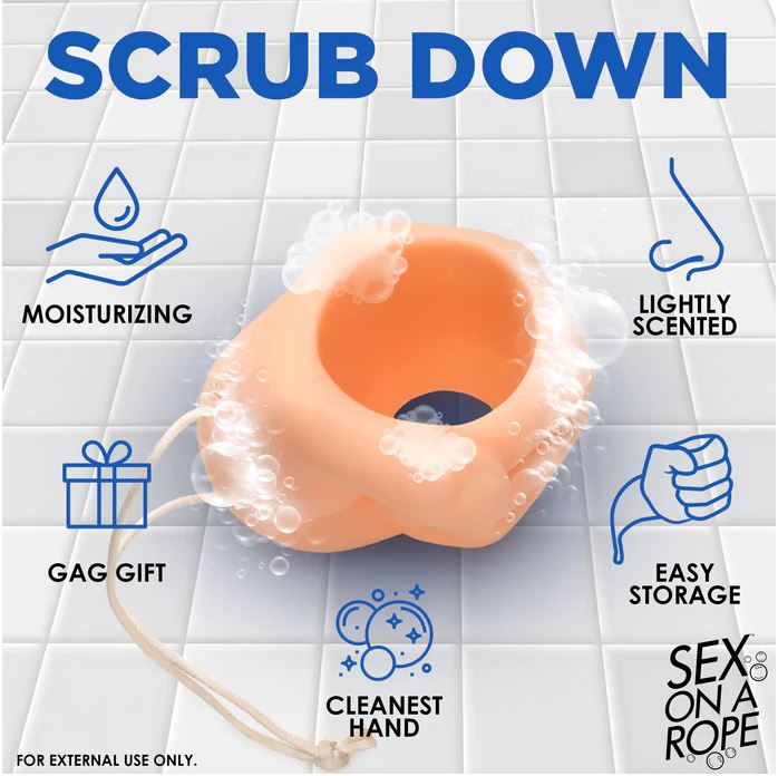 Sex On A Rope Tug N' Scrub Lightly Scented Soap