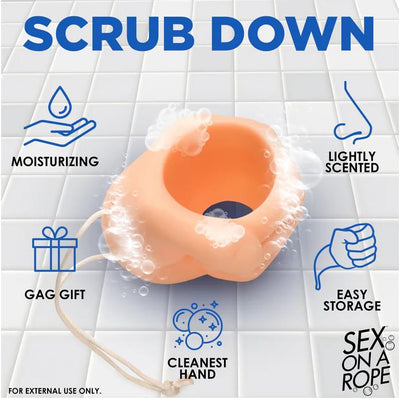 Sex On A Rope Tug N' Scrub Lightly Scented Soap
