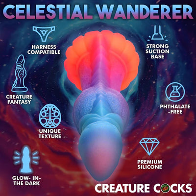 GALACTIC COCK ALIEN CREATURE GLOW-IN-THE-DARK DILDO