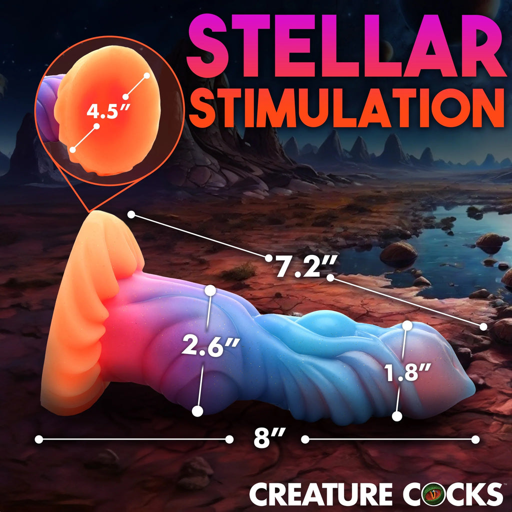 ALIEN INVADER GLOW-IN-THE-DARK DILDO