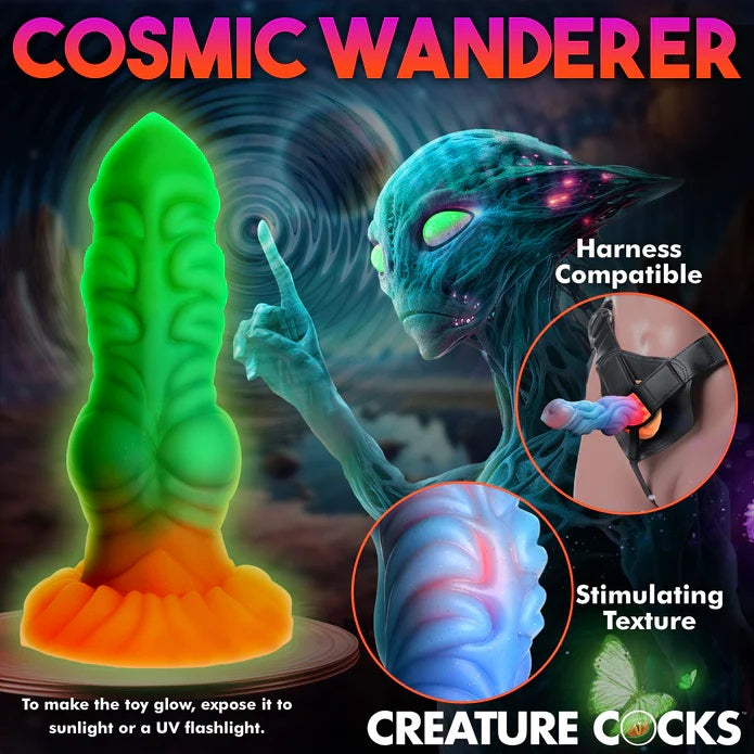 ALIEN INVADER GLOW-IN-THE-DARK DILDO