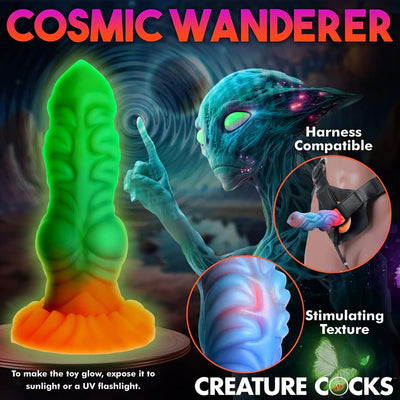 ALIEN INVADER GLOW-IN-THE-DARK DILDO