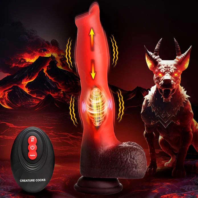 Ramming Hound Thrusting Silicone Dildo