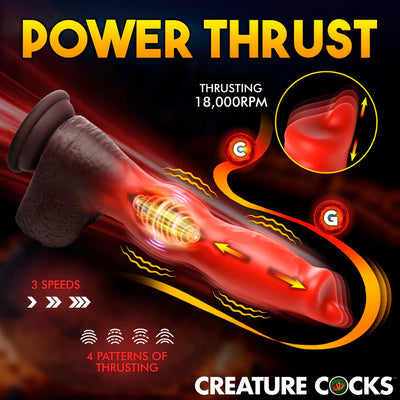Ramming Hound Thrusting Silicone Dildo