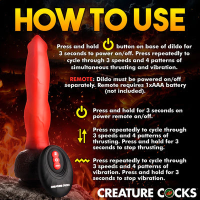 Ramming Hound Thrusting Silicone Dildo