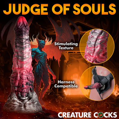 HADES SILICONE DILDO - MEDIUM - Stimulating Texture, Harness Compatible
