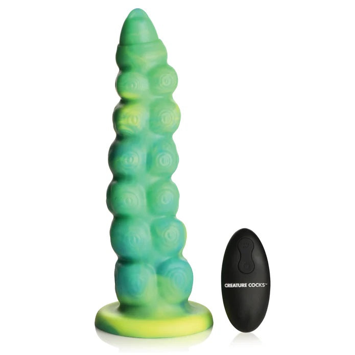 Alien Squirmer Thrusting & Vibrating Silicone Dildo