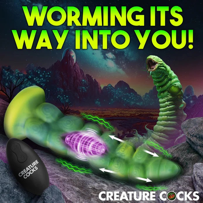 Alien Squirmer Thrusting & Vibrating Silicone Dildo Alien Squirmer Thrusting & Vibrating Silicone Dildo