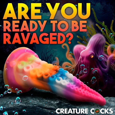 LUMINOCTOPUS GLOW-IN-THE-DARK TENTACLE SILICONE DILDO