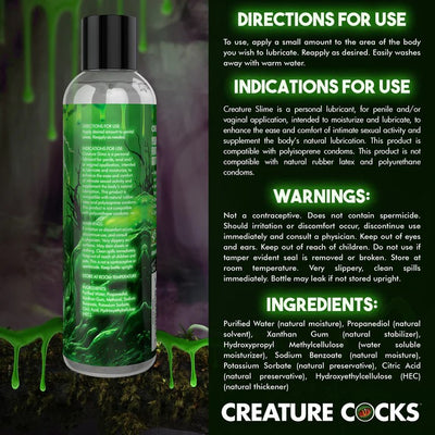 Creature Slime  8oz Clear Water-Based Lubricant