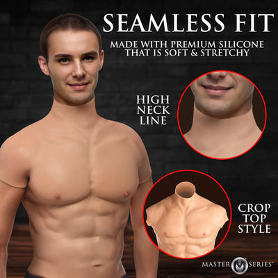 Muscular Silicone Male Chest Shirt in Small