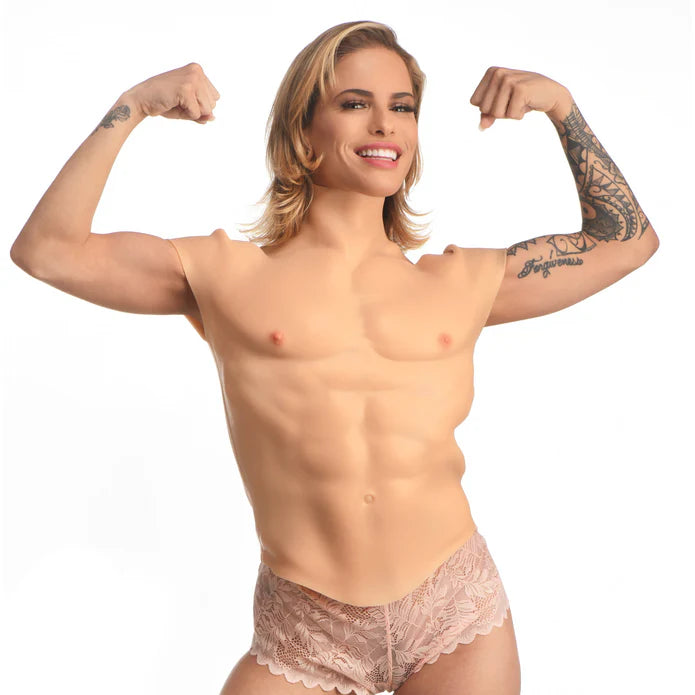 Muscular Silicone Male Chest Shirt in Small