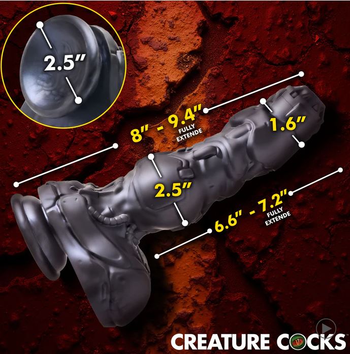 Creature Cocks Cyborg Cock Thrusting & Vibrating Silicone Dildo