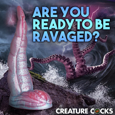 IRIDESCENT Silicone TENTACLE COCK DILDO