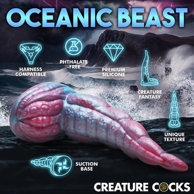 IRIDESCENT TENTACLE Creature COCK SILICONE DILDO