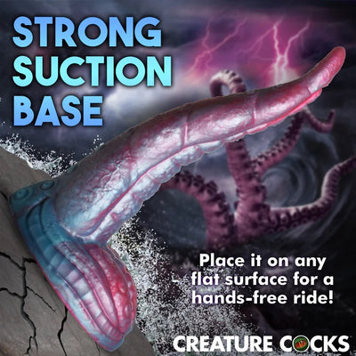 IRIDESCENT TENTACLE COCK SILICONE Suction Cup DILDO