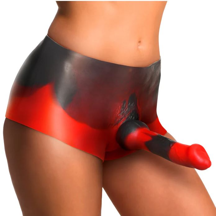 Creature Cocks Hell Hound Silicone Strap-On Dildo Shorts