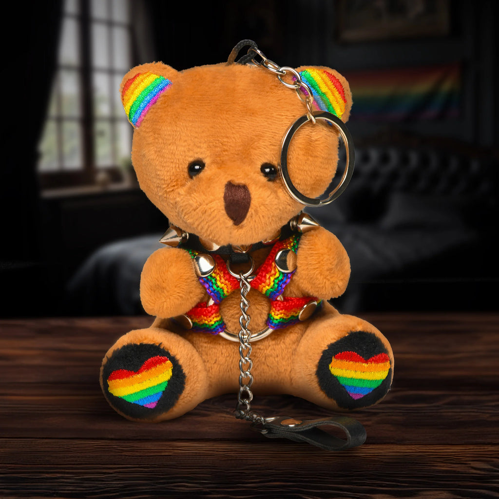 Pride Bondage Bear Keychain